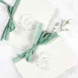 Magnolia Wreath Vow Book | Set of 2 | Size 6x4.125 Wedding Vow Books