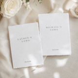 Handmade Paper Vow Books Wedding Vow Books