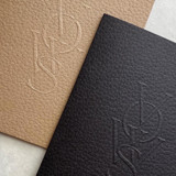 Luxe Embossed Unisex Vow Books, Set of 2_Blank Paper Wedding Vow Books