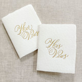 Gold Foil Vow Books - Set of 2 Wedding Vow Books