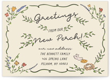 New Perch Greetings Moving Announcements