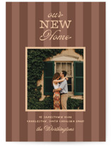 Vintage Stripes Moving Announcements