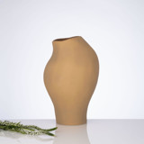 Ceramic Decorative Sculptural Vase - Camel Clay Mosco Vases