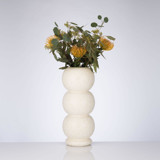 Ceramic Sculptural Vase - White  Stacked & Chic Vases
