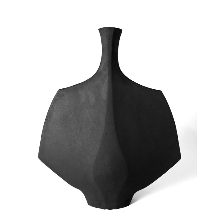 HANÈ in Black Ceramic Vessel Vases by Beverly Morrison Minted