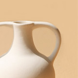 Harappan Vase Bobble - Off-White Ceramic Vases