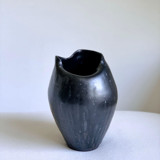 Black Soft Fold Vase Vases