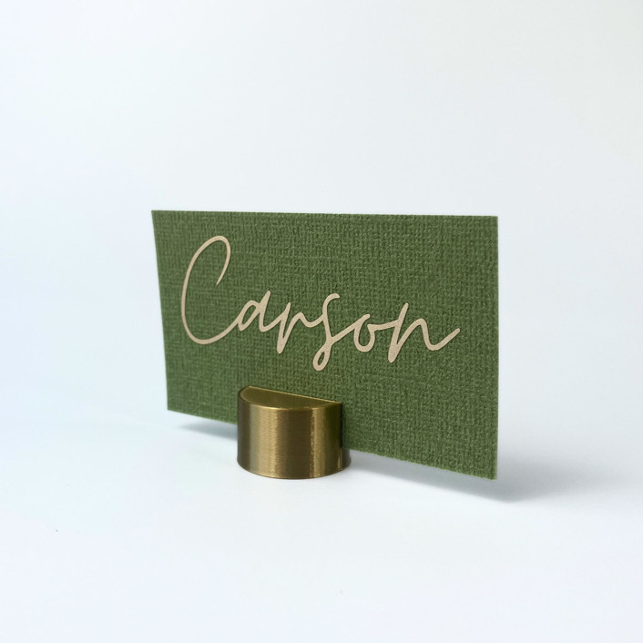 Brass Color Circle Place Card Holder, Set of 10 Centerpieces by