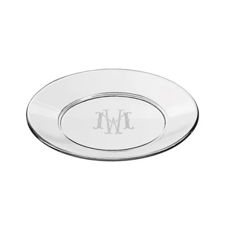 Monogram Glass Round 8