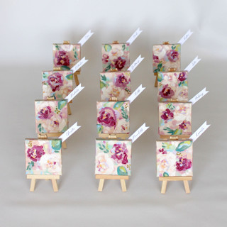Custom Floral Mini Painting Favors Favors