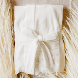 White Velvet Bride Robe Couple gifts
