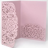 Custom Laser Cut Lace Pockets for 5x7 Cards | Set of 10 | Envelopes Included Invitation Pockets