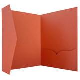 Terracotta Matte Folder Invitation Covers for 5x7 Acrylic or Paper Invitations | Set of 10 Invitation Pockets