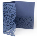 Custom Laser Cut Lace Pattern Pockets for 5x7 Invitation | Set of 10 | Envelopes Included Invitation Pockets