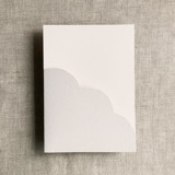 Cloud scalloped pocket holder for 5x7 cards - Pack of 10 Invitation Pockets