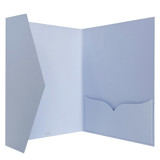 Blue Matte Folder Invitation Covers for 5x7 Wedding Invitations | Set of 10 Invitation Pockets