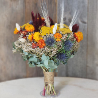 Sunset Bridesmaid Bouquet Dried Florals