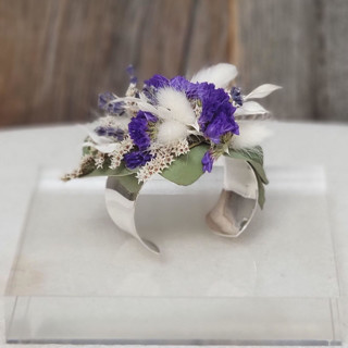 Starry Night Floral Wrist Cuff Dried Florals