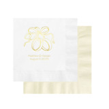 Rings and Ribbon Custom Napkin - Pack of 100 Napkins