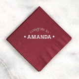 Congrats to The Graduate Napkin, cocktail size, set of 50 Napkins