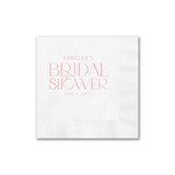 Adorned Bridal Shower Personalized Napkin Napkins