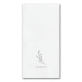 Wispy Floral Premium Custom Napkin - Guest Towel - Pack of 100 Napkins