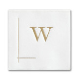 Custom Initially Simple Premium Napkin - Beverage - Pack of 100 Napkins