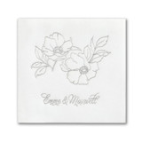 Floral Impressions Premium Napkin - Beverage - Pack of 100 Napkins