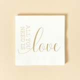 All You Need Is Love Napkin Pack, cocktail size, pack of 20 Napkins