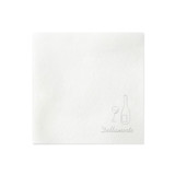 Embossed Wine Bottle Linen Like Luncheon Napkins, set of 50 Napkins