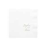Romantic Script You and Me, set of 50 Napkins
