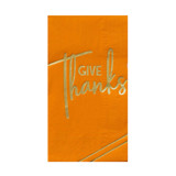 "Give Thanks" Guest Napkins - Set of 16 Napkins