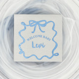 Ribbon Frame Welcome Baby Napkin, cocktail size, set of 50 Napkins