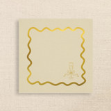 Champagne Glass with Wavy Border Premium Cocktail Napkins, Set of 50 premium quality Napkins