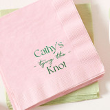 Modern Knot Tying Bridal Shower Napkin, cocktail size, set of 100 Napkins