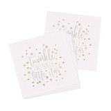 Twinkle Twinkle Little Star Gender Neutral Gold Foil Baby Shower Napkins Napkins