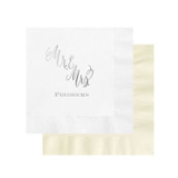 Diagonal Custom Mr. & Mrs. Napkin - Pack of 100 Napkins