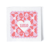XOXO Heart Napkin Pack, cocktail size, pack of 20 Napkins