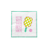 Pickleball Social Club "Hit Me With Your Best Shot" Cocktail Napkins - Set of 20 Napkins