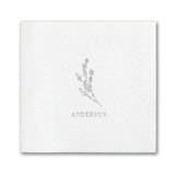 Custom Wispy Floral Premium Napkin - Beverage - Pack of 100 Napkins