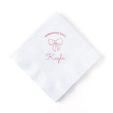 Baby Shower Bows Welcome Napkin, cocktail size, set of 50 Napkins