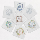 Monogram Cocktail Napkin | Send Your Design | Set of 50 Napkins