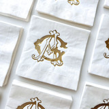 Personalized Foil Napkin | Send Your Design | Choose Your Foil Color | Set of 50 Napkins