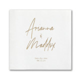 Custom Uniquely Yours Premium Napkin - Beverage  - Pack of 100 Napkins