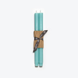 12" Church Tapers (pair) Robin's Egg Blue Candles