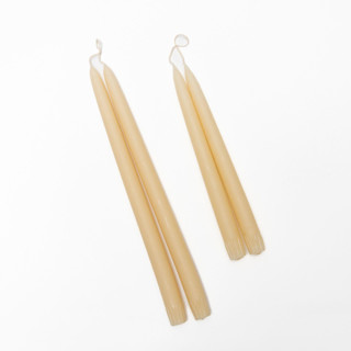 The 14 Inch Hand-Dipped Taper Candle in Ivory Candles
