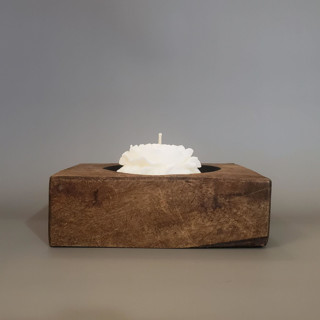 Champagne Flower Box Candle (Brown) Candles