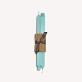 12" Square Tapers (pair) Robin's Egg Blue Candles