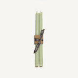 12" Bamboo Tapers (pair) Celadon Candles