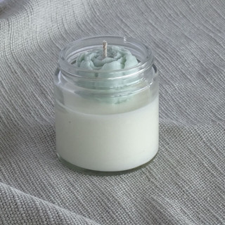 Mini Peony Candle (Green) Candles